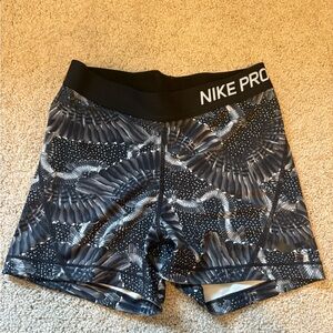 Nike Dri-FIT Black and White Athletic Shorts